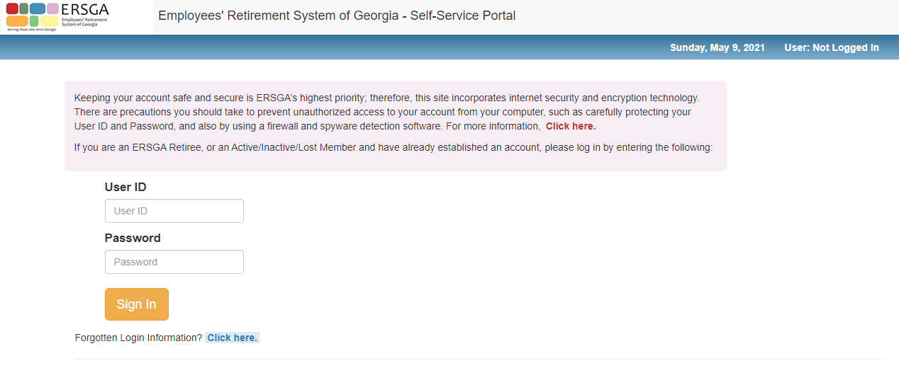 ersga login