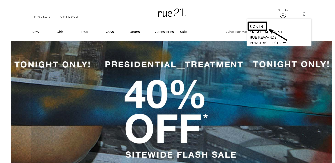 rue21 login